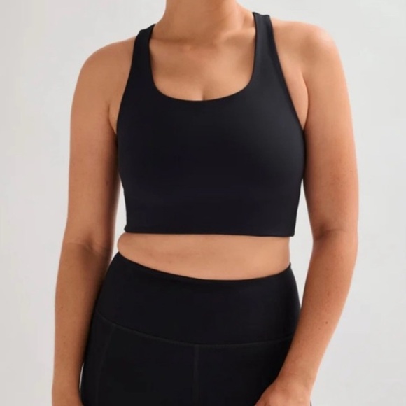 The Girlfriend Collective Paloma Black Sports Bra - Picture 1 of 6